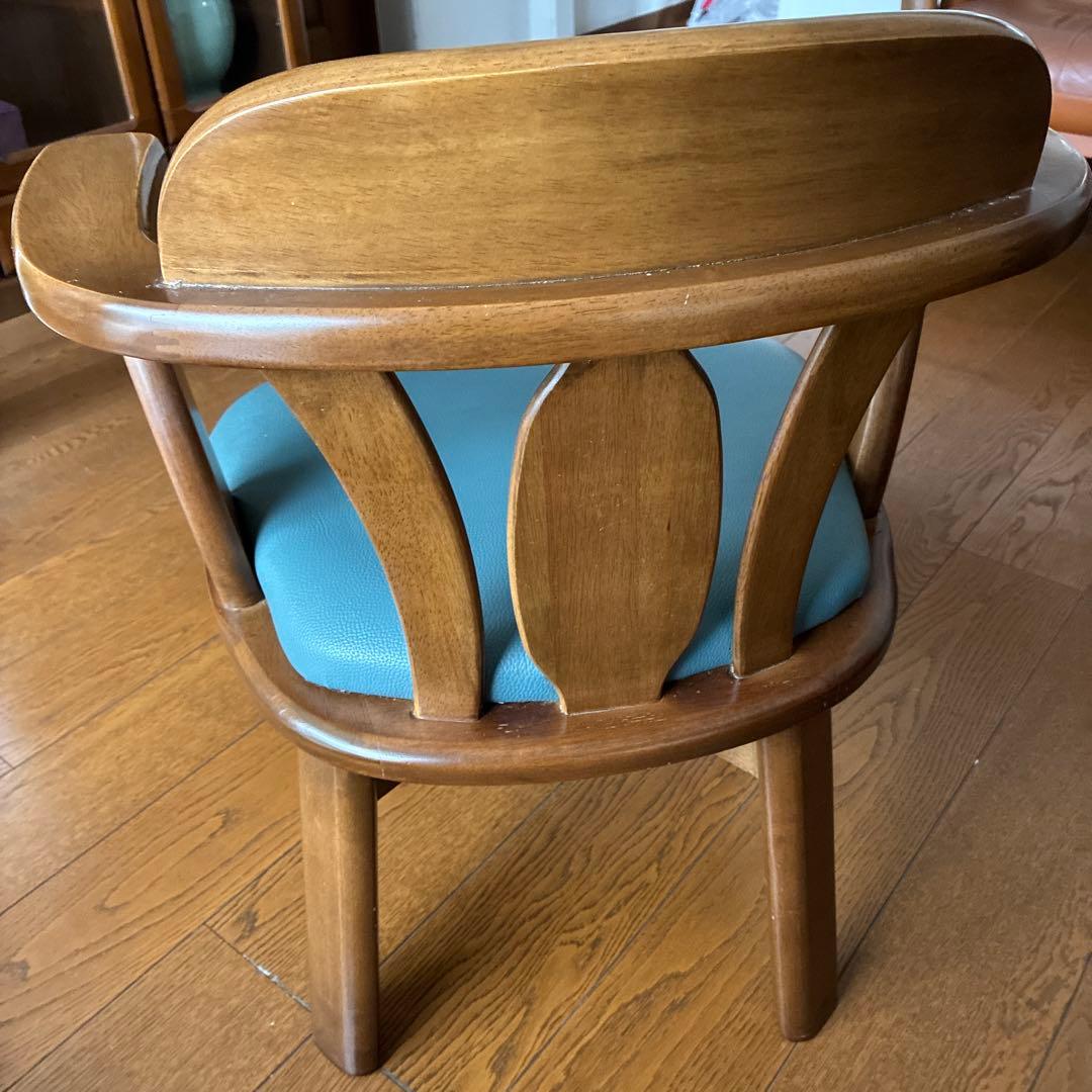 木製ダイニングチェア(回転可能)1脚