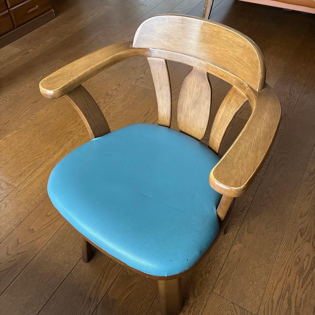 木製ダイニングチェア(回転可能)1脚