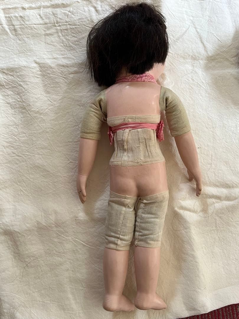 市松人形　鳴き人形　48センチ　アンティークドール