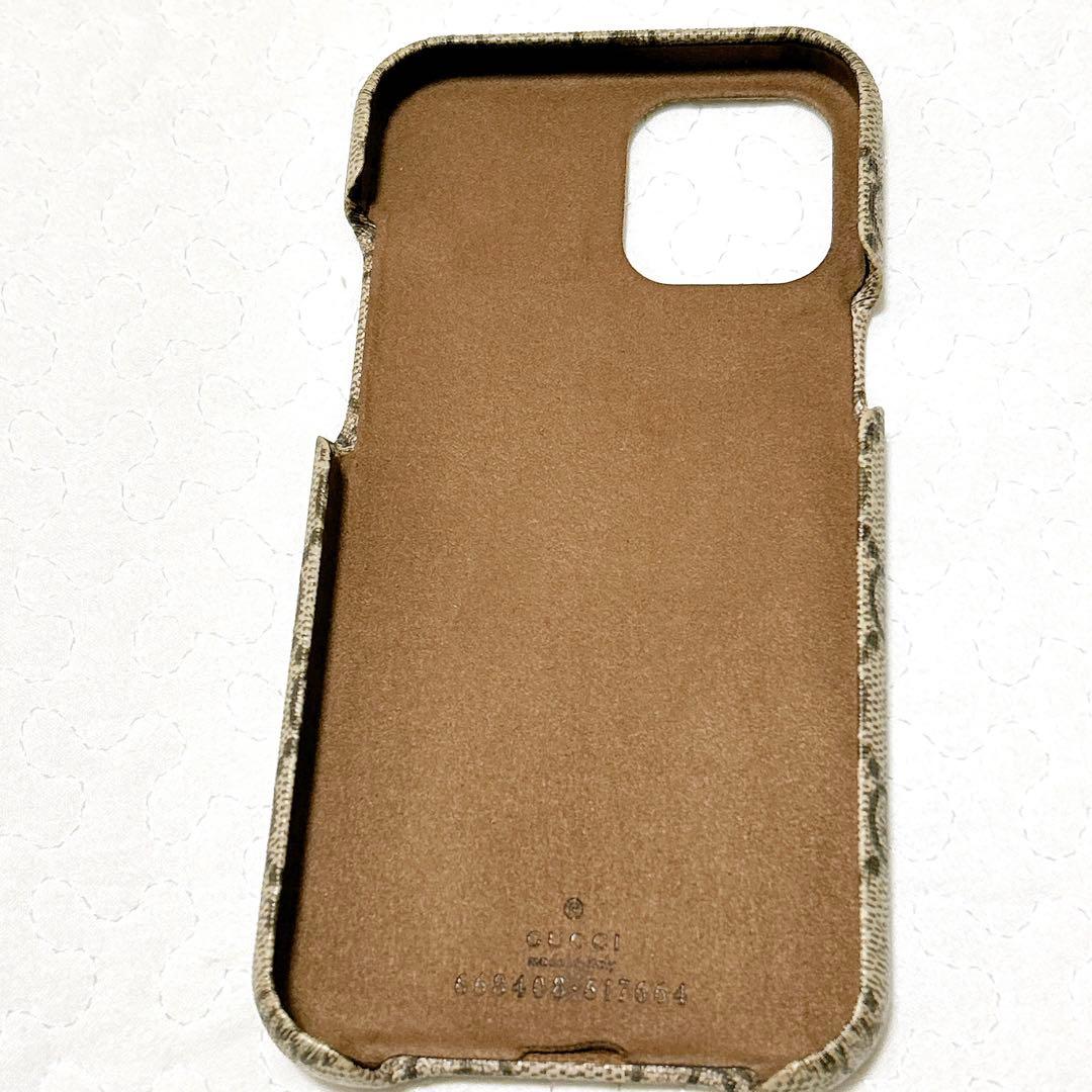 美品 グッチ GGスプリーム GUCCI iPhone 12 Pro Max