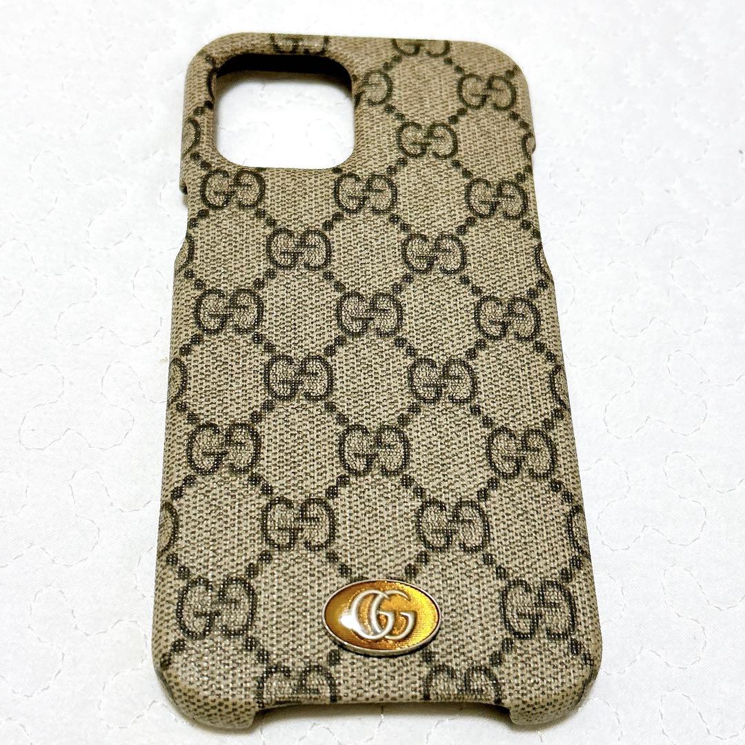 美品 グッチ GGスプリーム GUCCI iPhone 12 Pro Max
