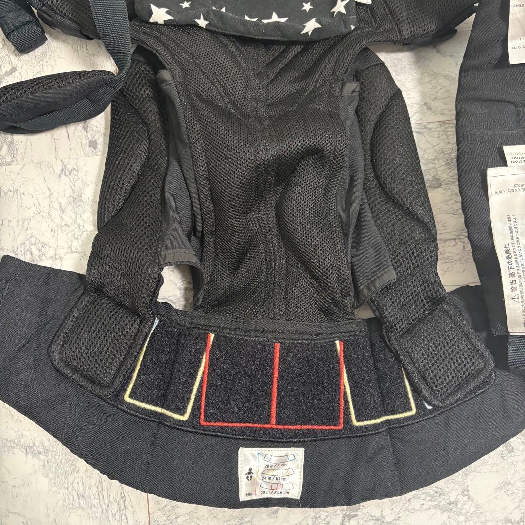 ほぼ新品‼️ケープ付き✨丸洗い済み✨エルゴ　オムニ　360 クールエアー　グレー