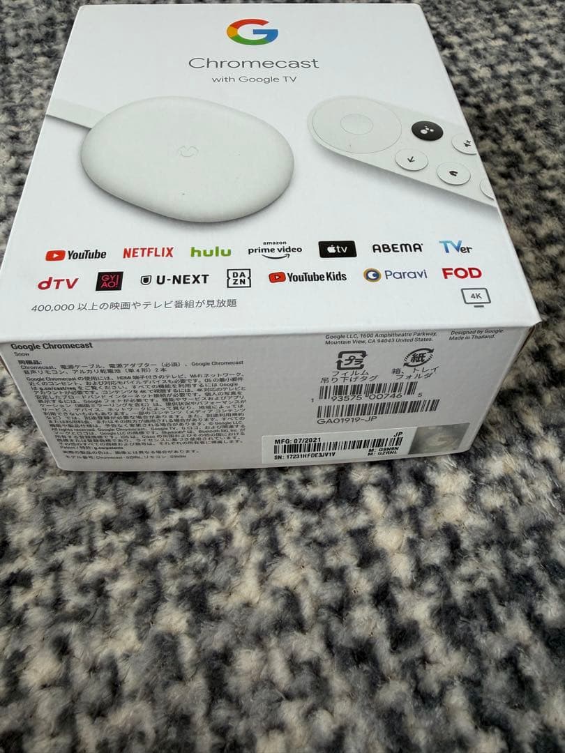 t*i様 ！！美品！！Chromecast with Google TV4K