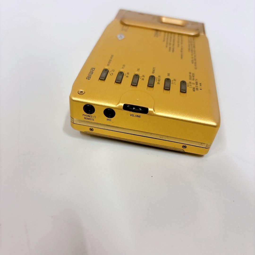 通電確認済み ジャンクAIWA ラジカセHS-JX909D ゴールド