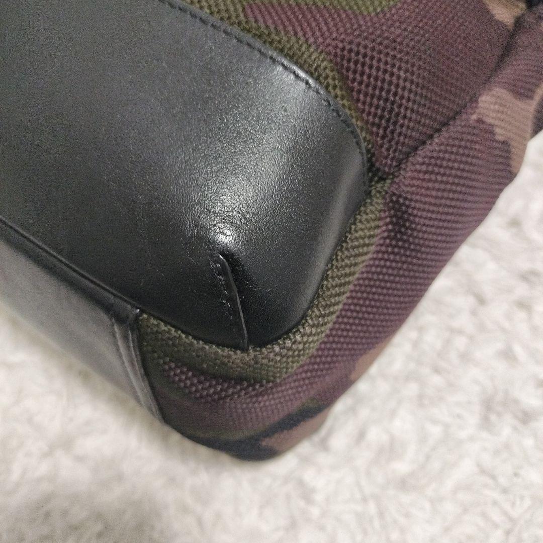 COACH ビジネスバッグ 3way 迷彩 キャンバス レザー 美品