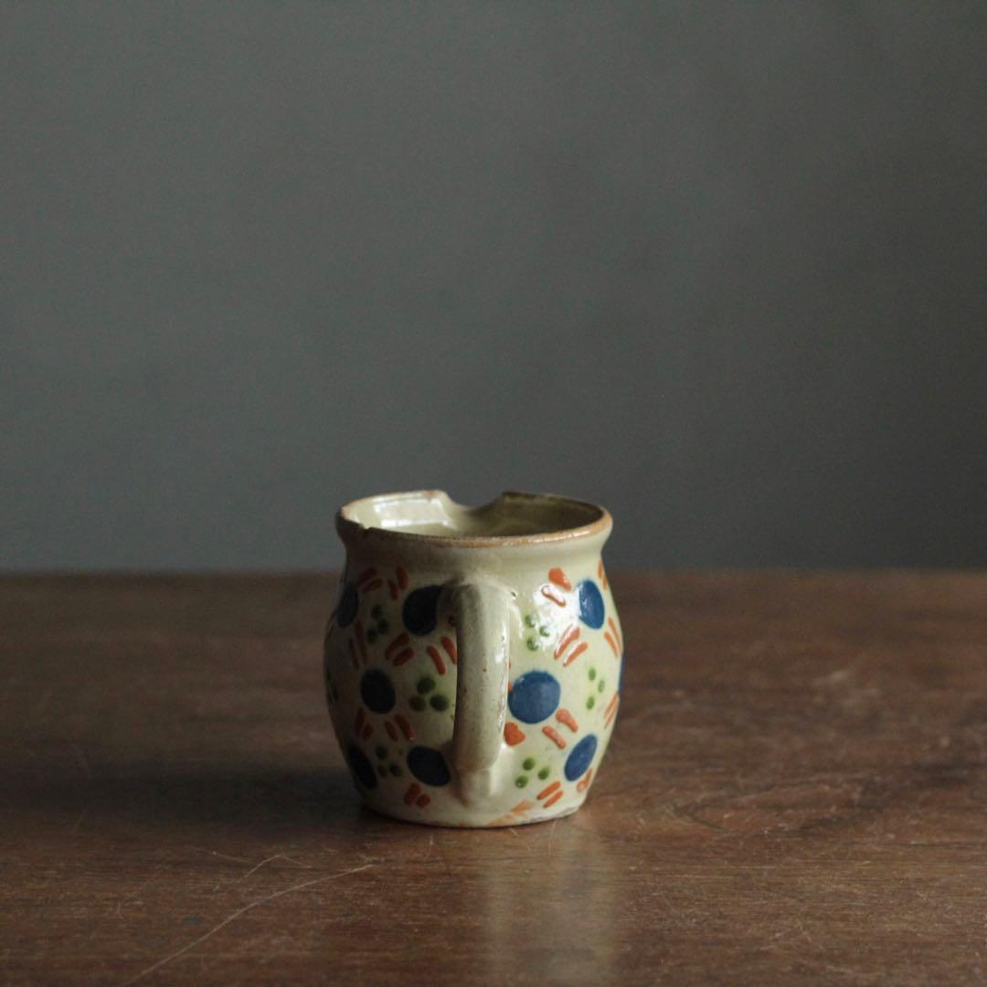 仏蘭西 色絵 酒注 酒器 水注 ピッチャー アンティーク 古道具 ブロカント