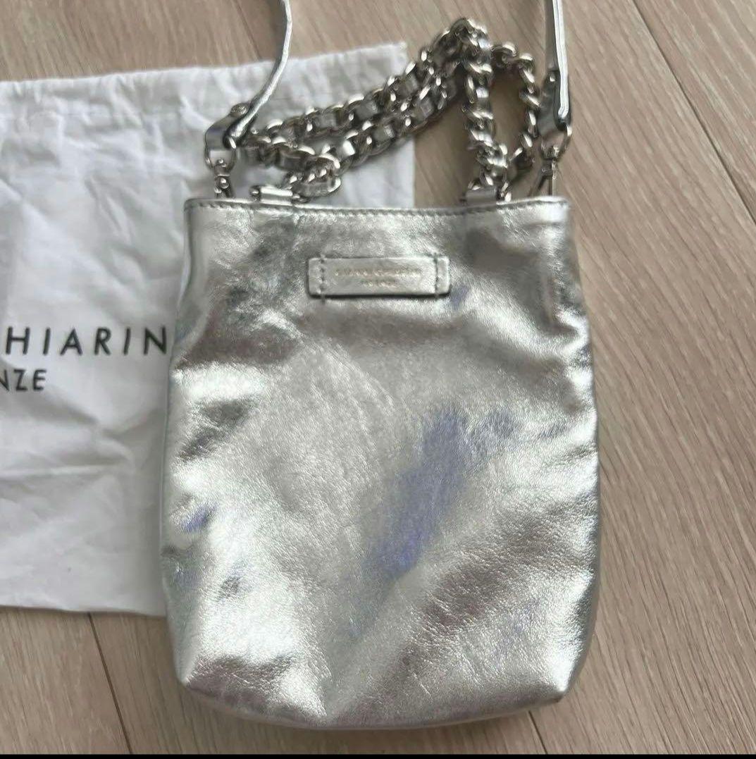 GIANNI CHIARINI　カミッラ　 シルバー　ショルダーバッグ