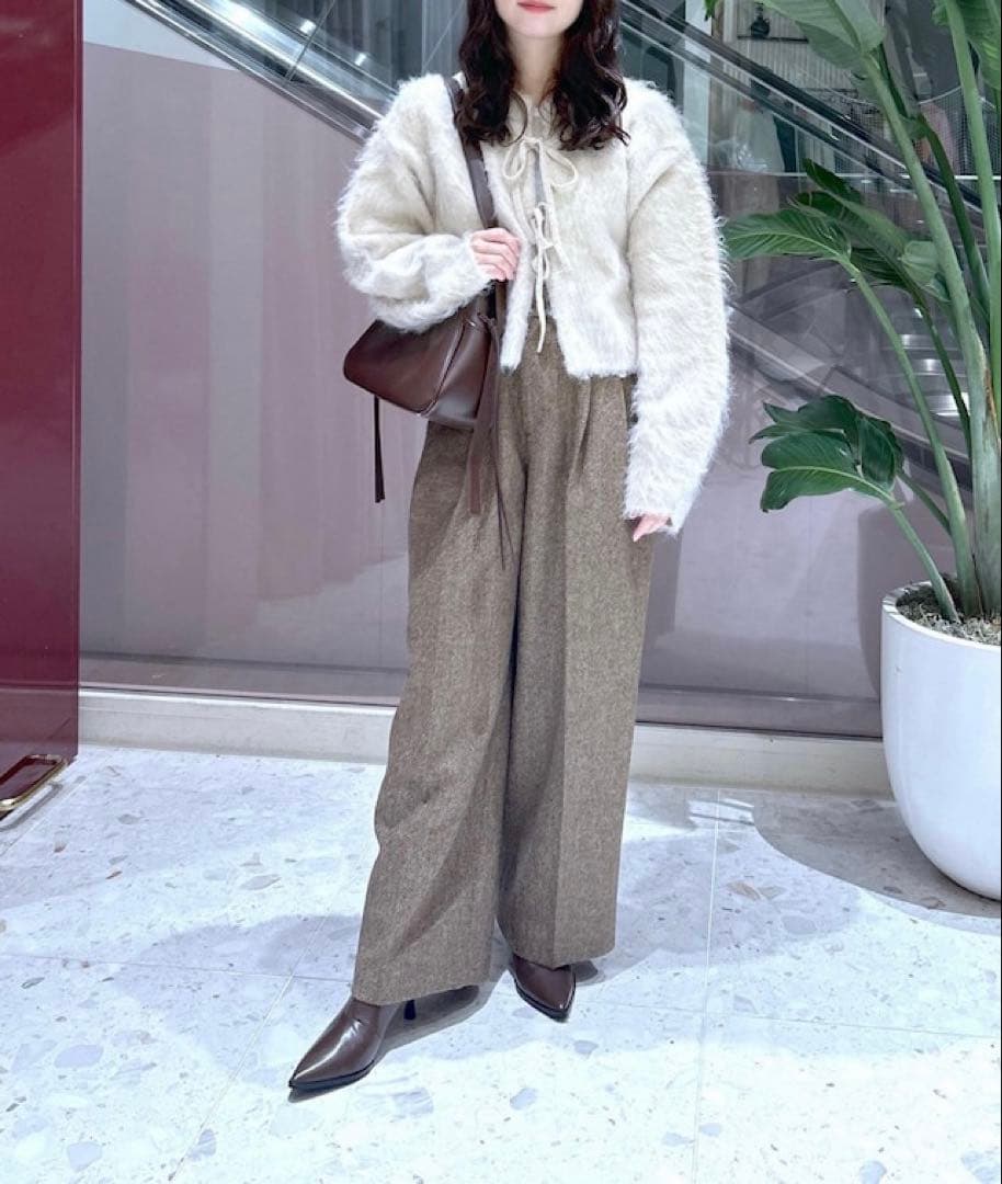 【美品 】ADAM ET ROPÉ アルパカフラッフィーカーディガン F