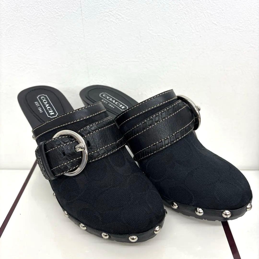 COACH コーチ サボ SABLE シグネチャー 7M サンダル 24cm