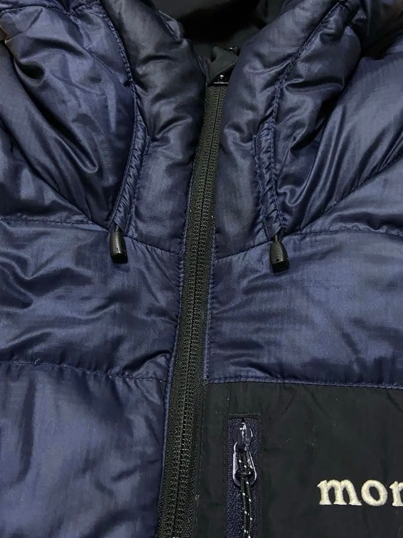 モンベル 1101492 コロラドパーカ リバーシブル ダウンジャケットL黒x紺