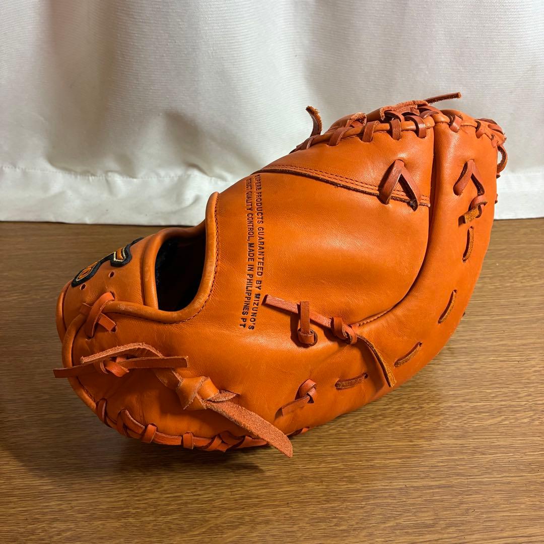 ミズノ ガチ 一般軟式 ファーストミット 左投げ 極美品 一部汚れあり