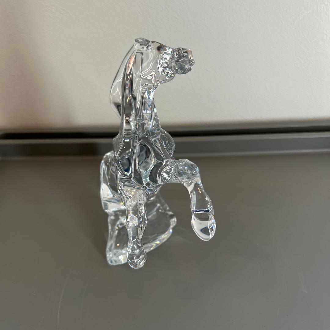 【新品同様】Baccarat バカラ いななく馬　箱付き　オブジェ