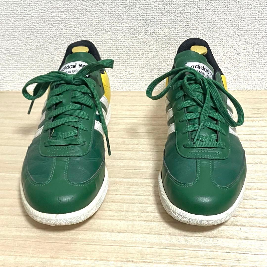 超希少 adidas SAMBA GOLF ゴルフシューズ 緑/黄26cm