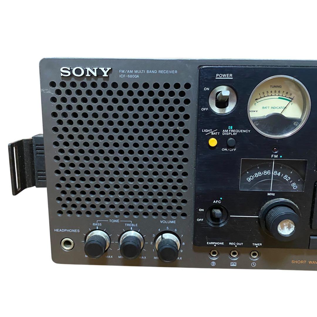 【ジャンク】SONY ICF-6800A ラジオ　バントレシーバー　昭和　レトロ