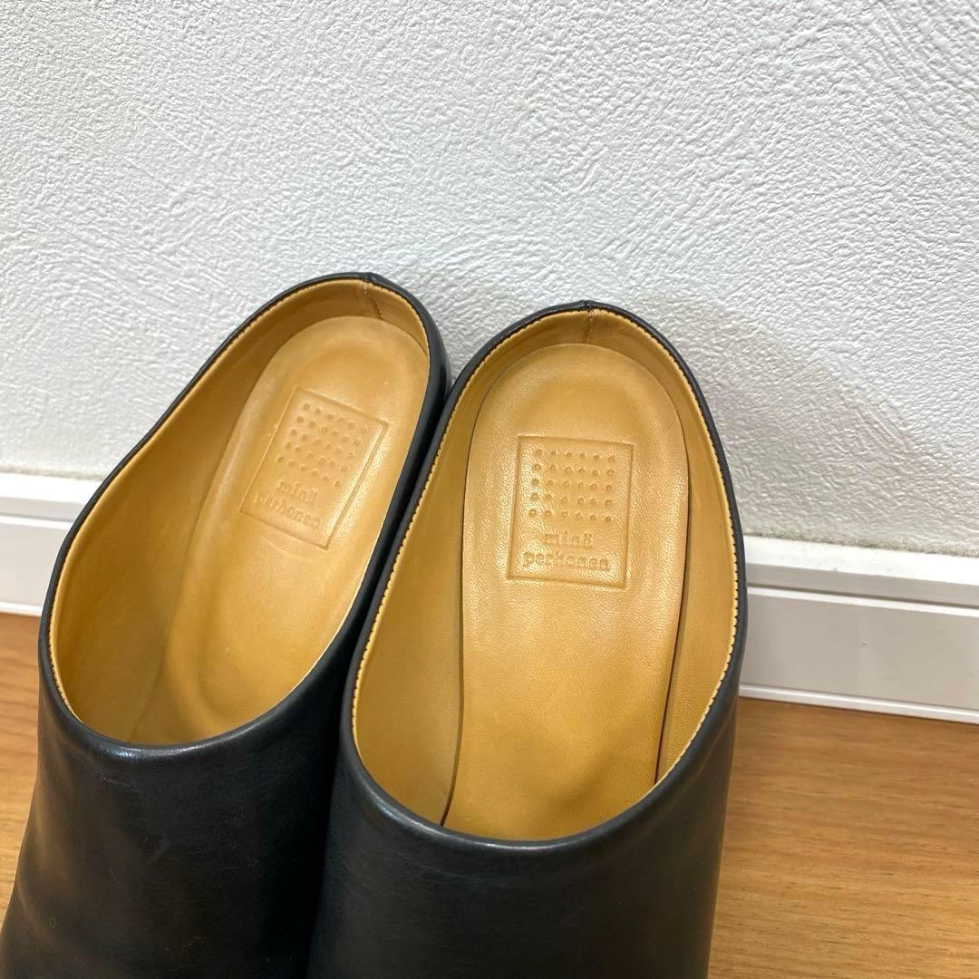 ミナペルホネン レザーヒールシューズ magnolia 36