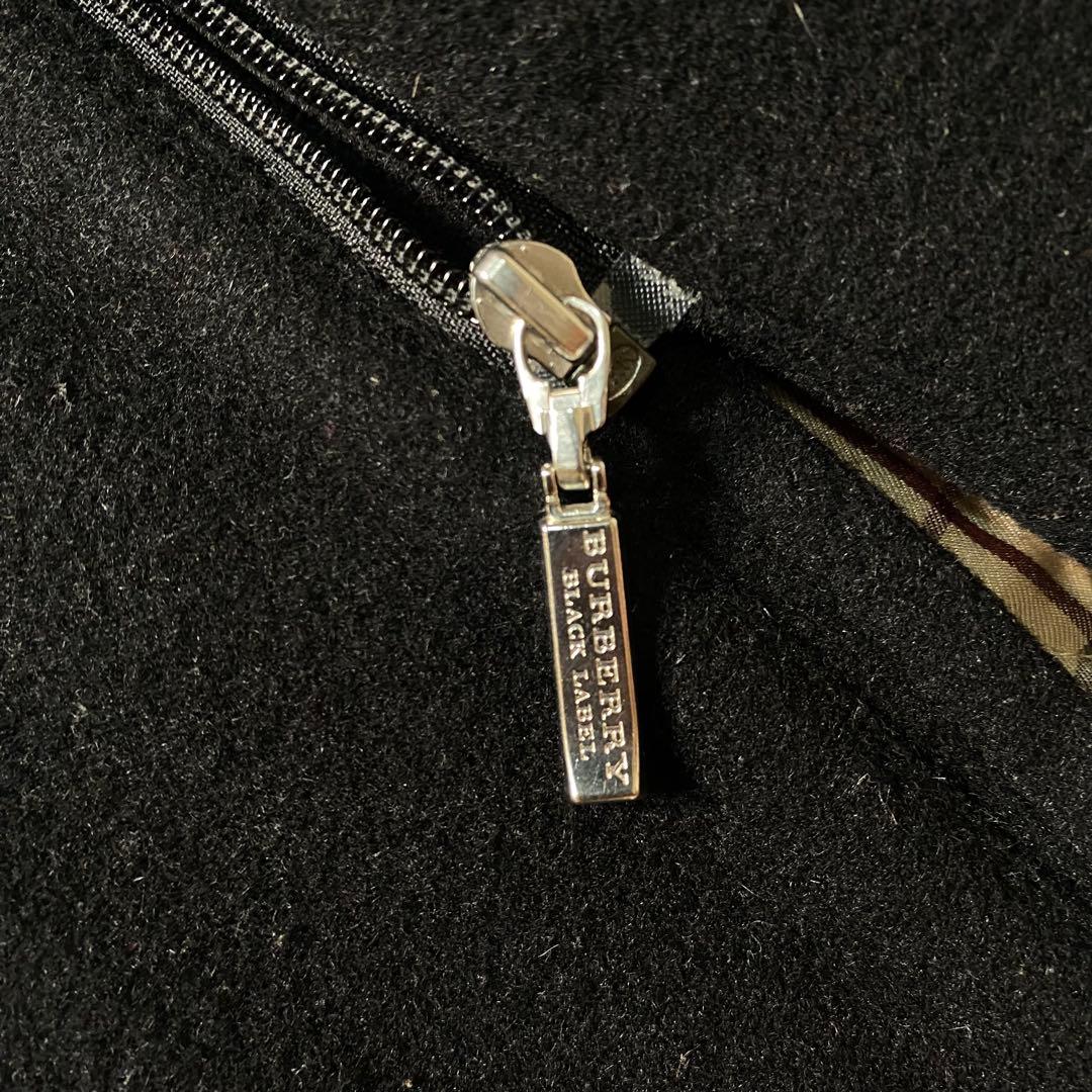美品】バーバリーブラックレーベル　ダッフルコート　金具　ノバチェック　ナイトロゴ