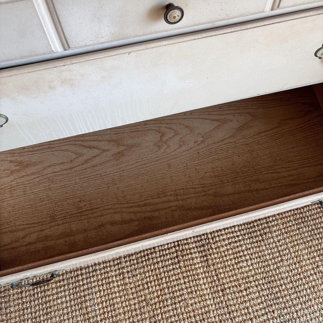 北欧　アンティーク　シャビーシック　チェスト　飾り棚　白家具　フレンチシャビー