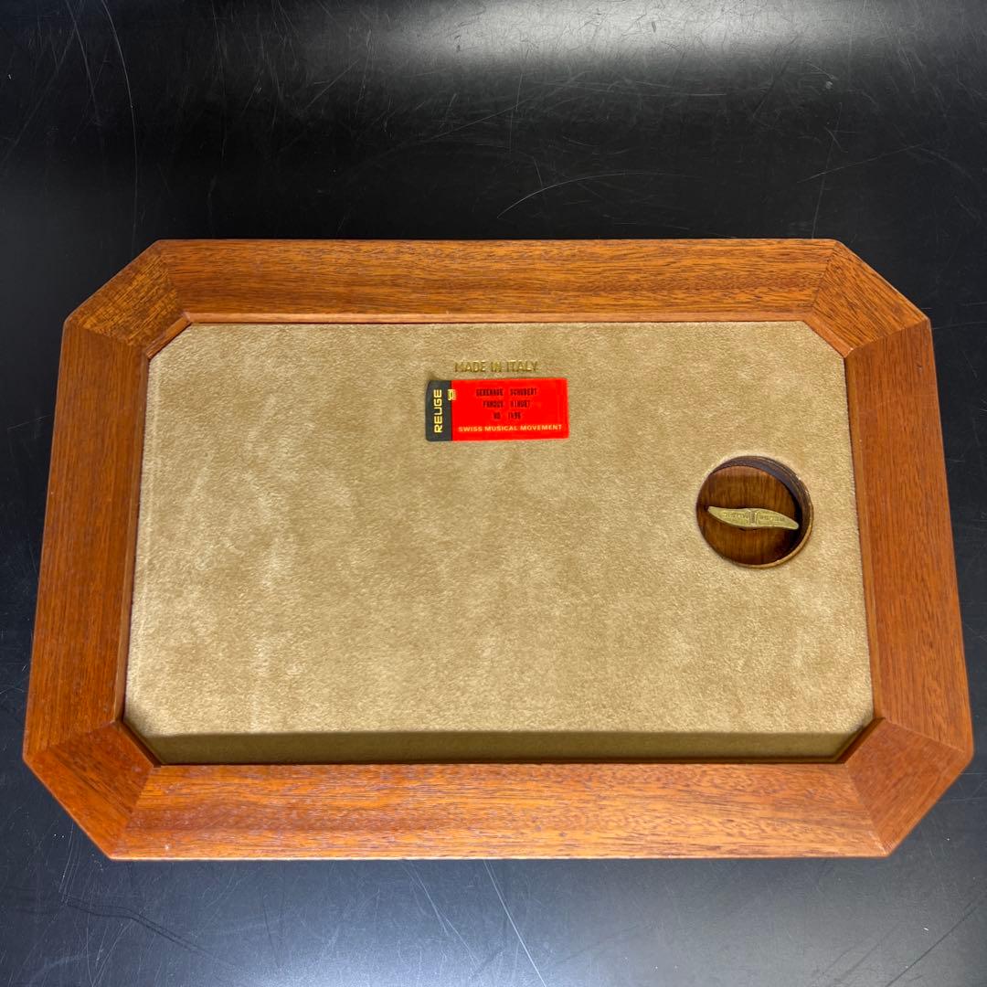 リュージュ　シリンダー式　36弁オルゴール　ジュエリーボックス　共箱　幅約30㎝