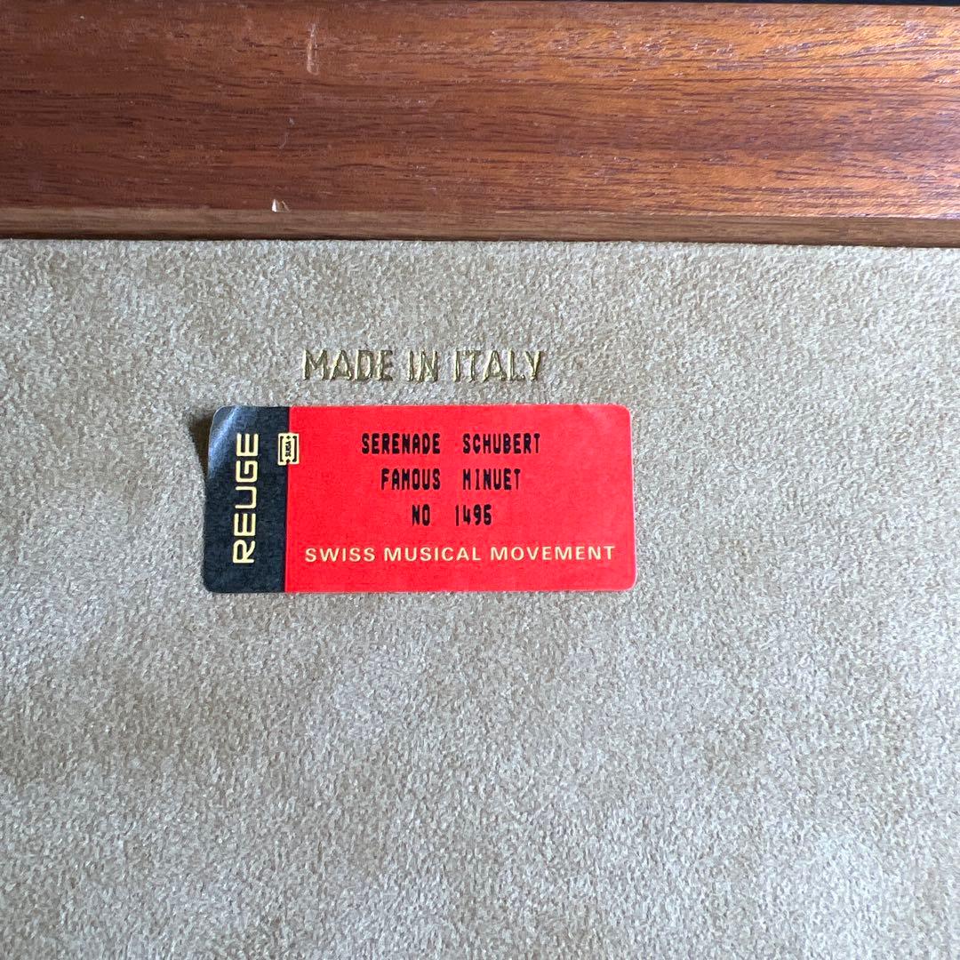 リュージュ　シリンダー式　36弁オルゴール　ジュエリーボックス　共箱　幅約30㎝