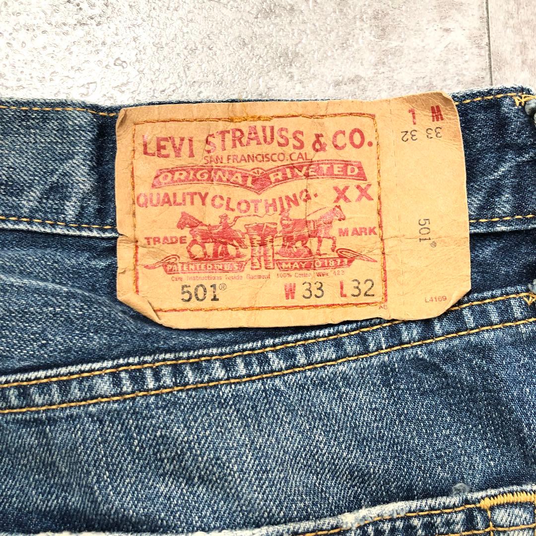 リーバイス　501 キムタク W33 L32 08501-01 ヒゲ　L