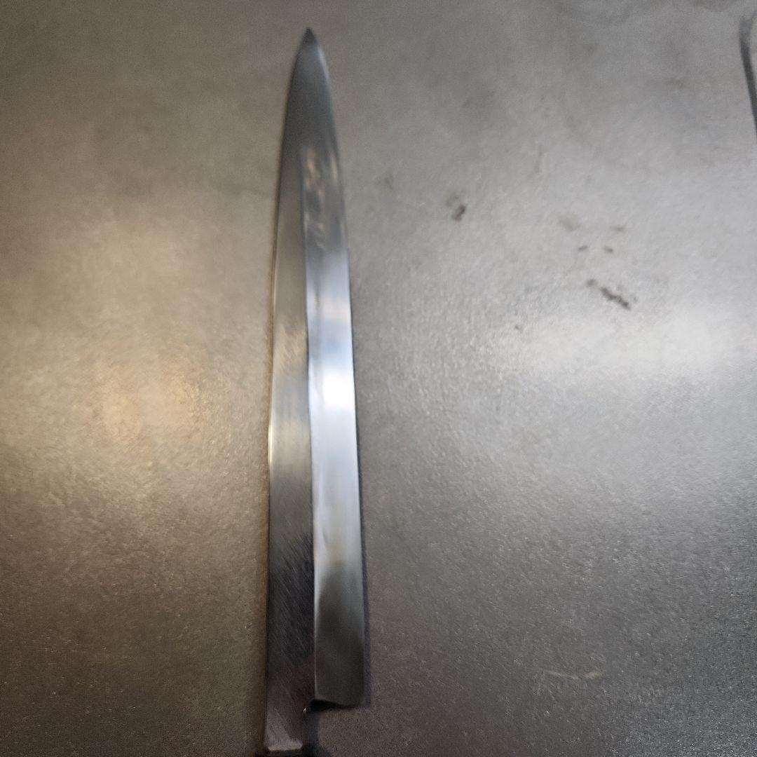 銀三　本焼　無銘　黒檀　柳刃包丁　尺