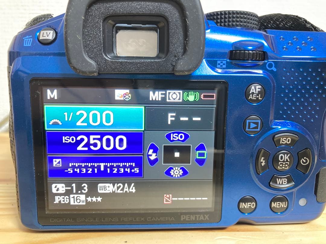 ☆ 付属品多数！！ PENTAX K-30 SR ブルー ペンタックス デジカメ