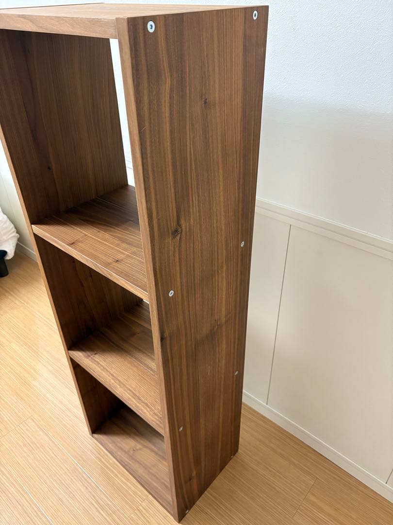 無印良品 スタッキングシェルフ・3段・ウォールナット材