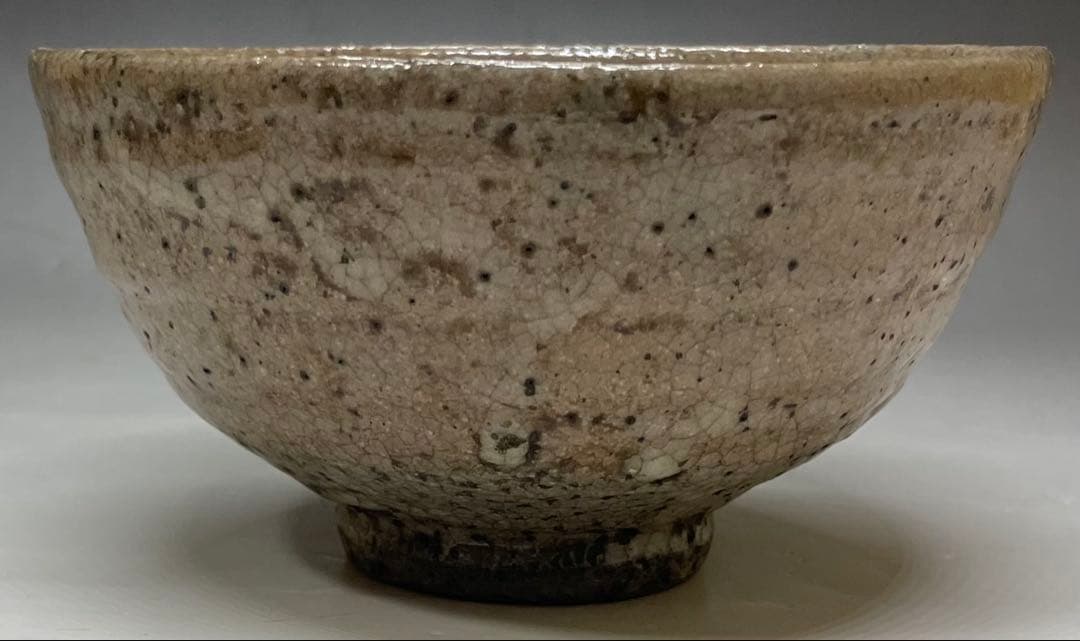 井戸茶碗　李朝時代　箱付(四方桟) 　s031