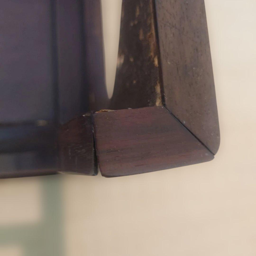 竹を貼った座卓