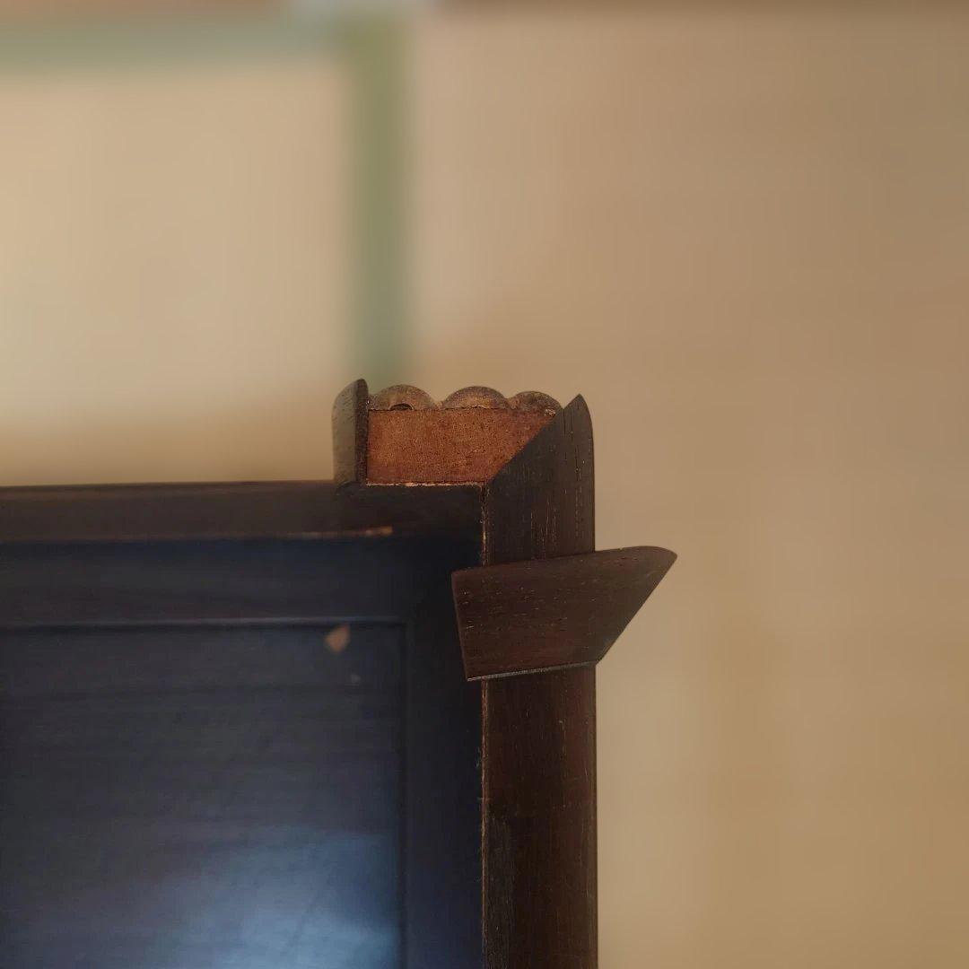 竹を貼った座卓