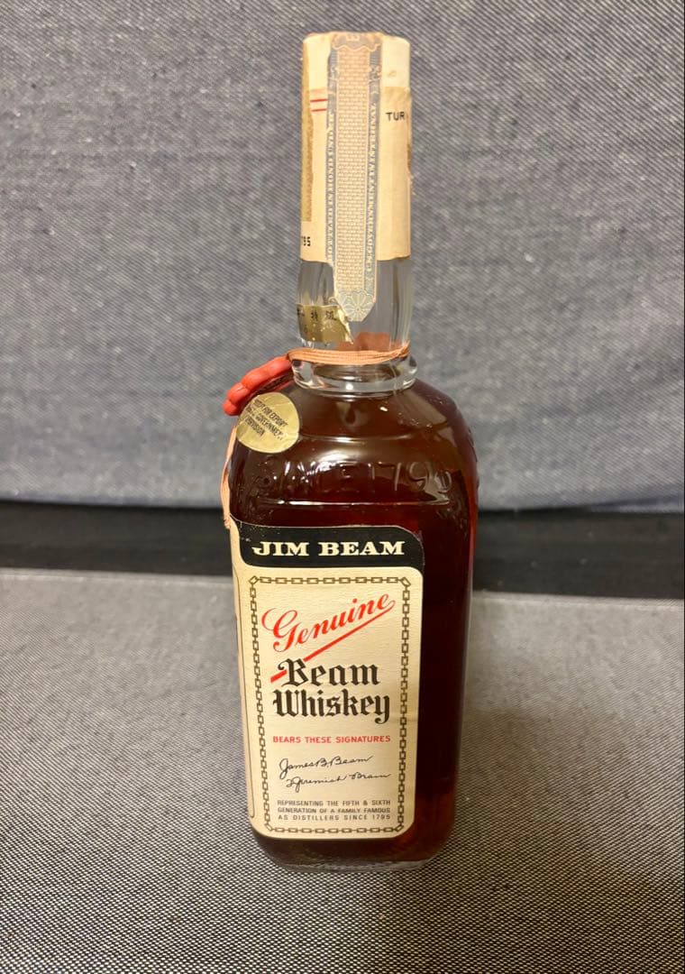 ジムビーム　ホワイトラベル　旧ボトル　1974年以前流通品　古酒　未開封