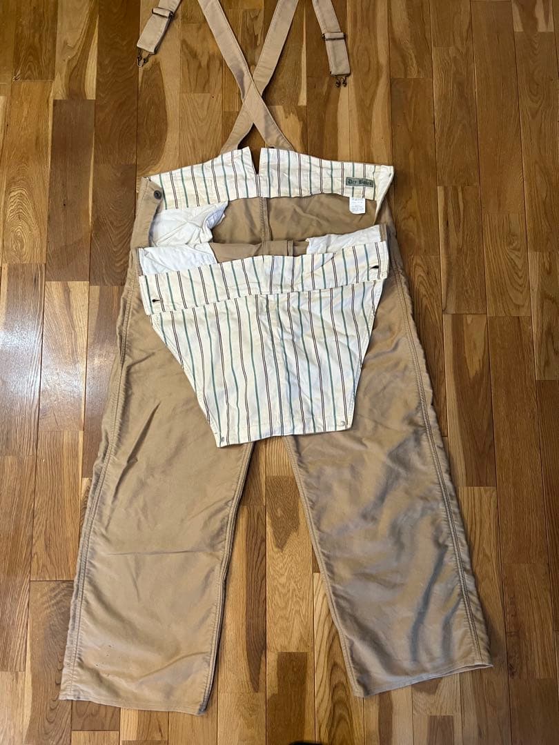 【しばけん】DryBones オーバーオール（40）ブラウン、カーキ色