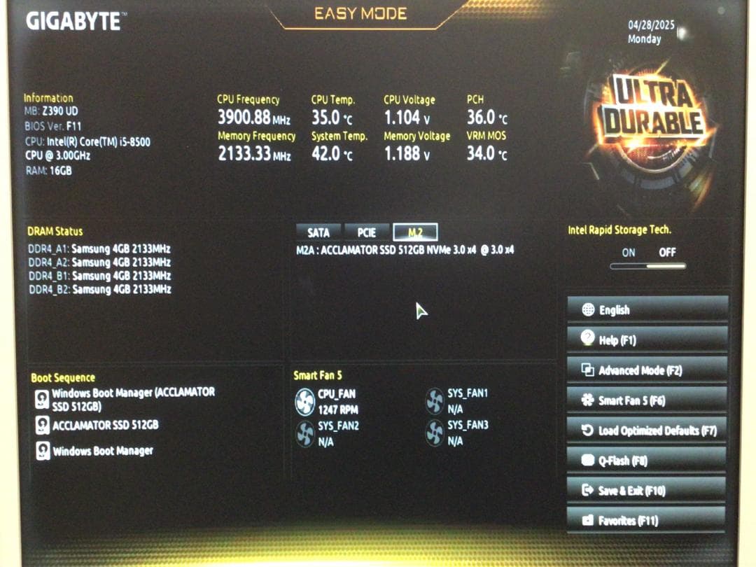 GIGABYTE Z390 UD(rev.1.0) マザーボード