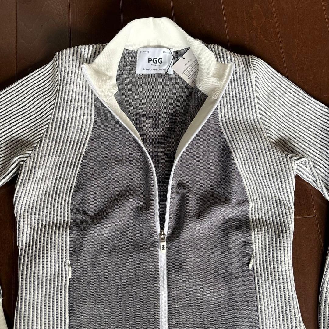パーリーゲイツPGGポリエステルヤーン杢グレージャケットサイズ1