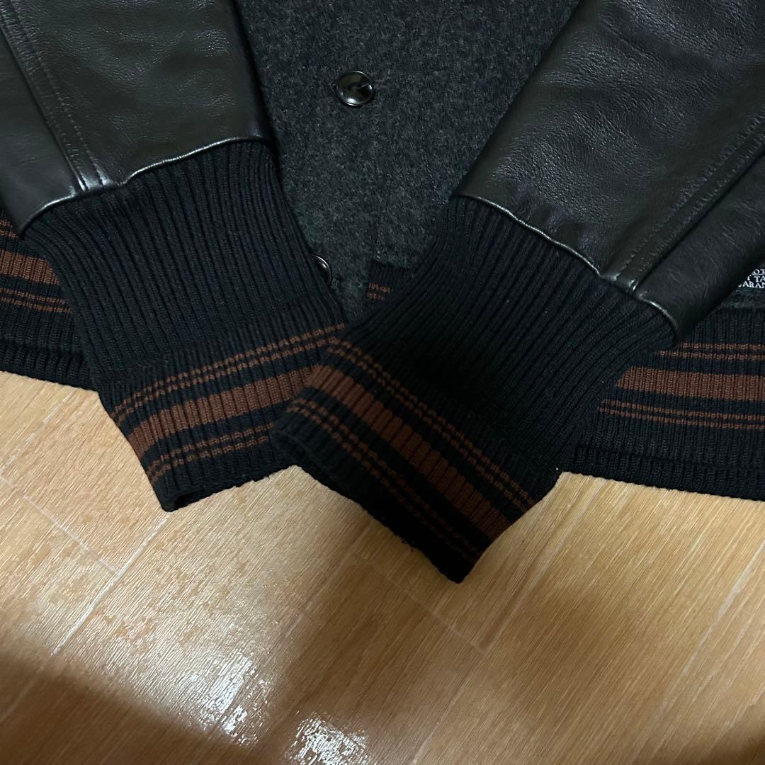 専用 良品 DELUXE CLOTHING 袖レザー スタジャン L