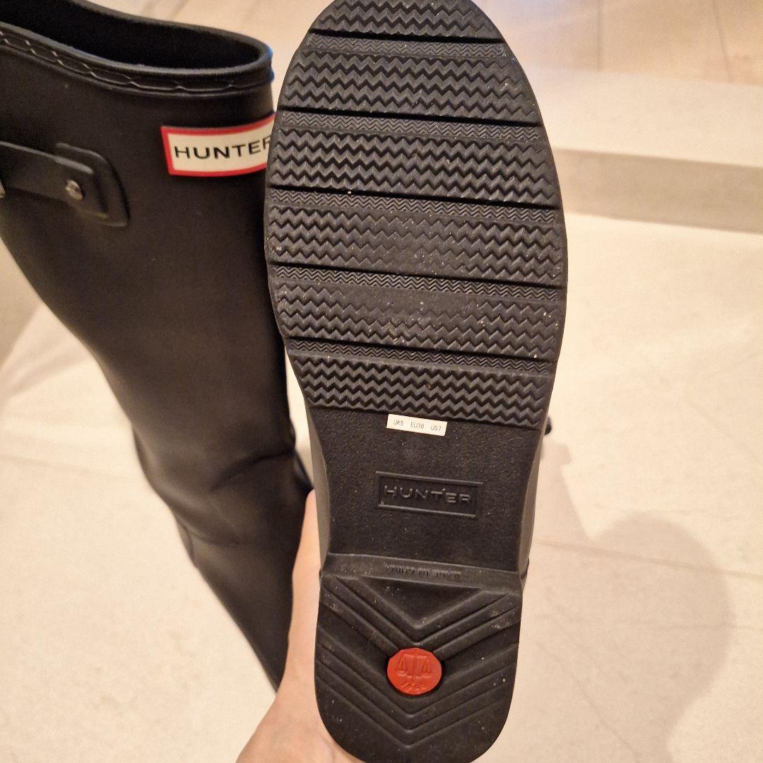 美品　HUNTER　リファインドトールレインブーツ　24センチ　正規品