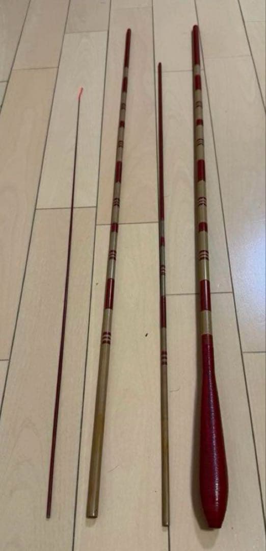 【１点限定】 ヘラブナ竿 江戸川 8尺 6尺 2本セット 竿袋付き 竹竿 和竿