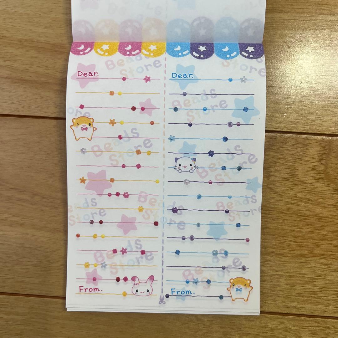 ビーズ屋うさちゃん　メモ帳　平成レトロ　当時物　うさぎ