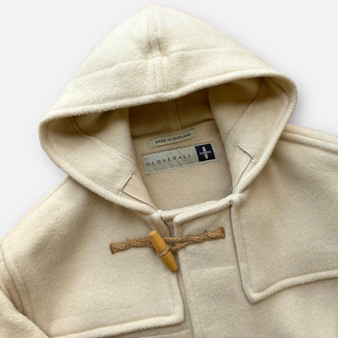 90's 英国製 Gloverall ダッフルコート アイボリー S 白タグ