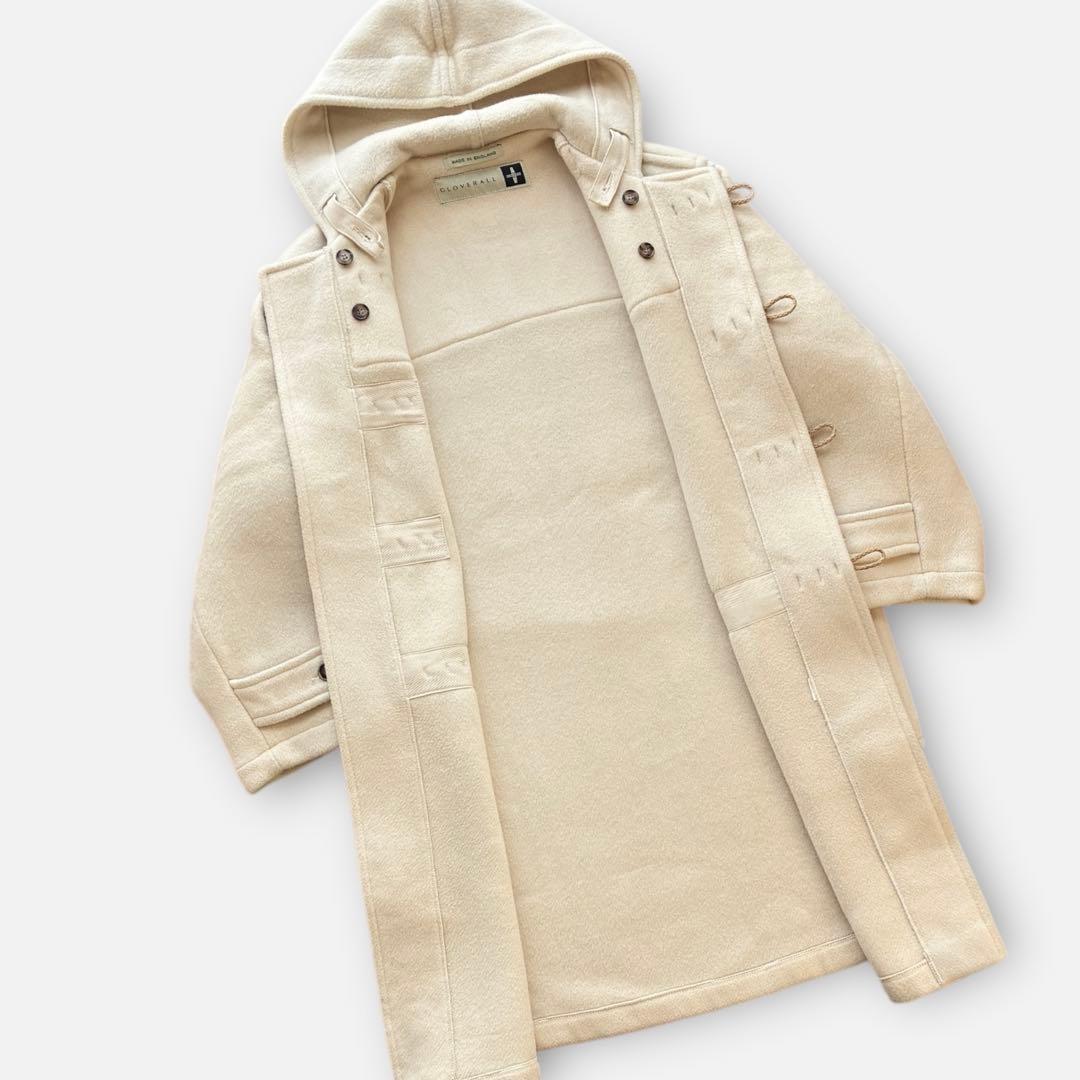 90's 英国製 Gloverall ダッフルコート アイボリー S 白タグ