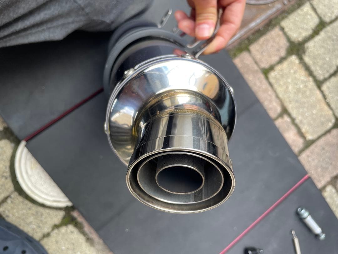 BEAMS マフラー JOG125 R-EVO ヒートチタン フルエキゾースト