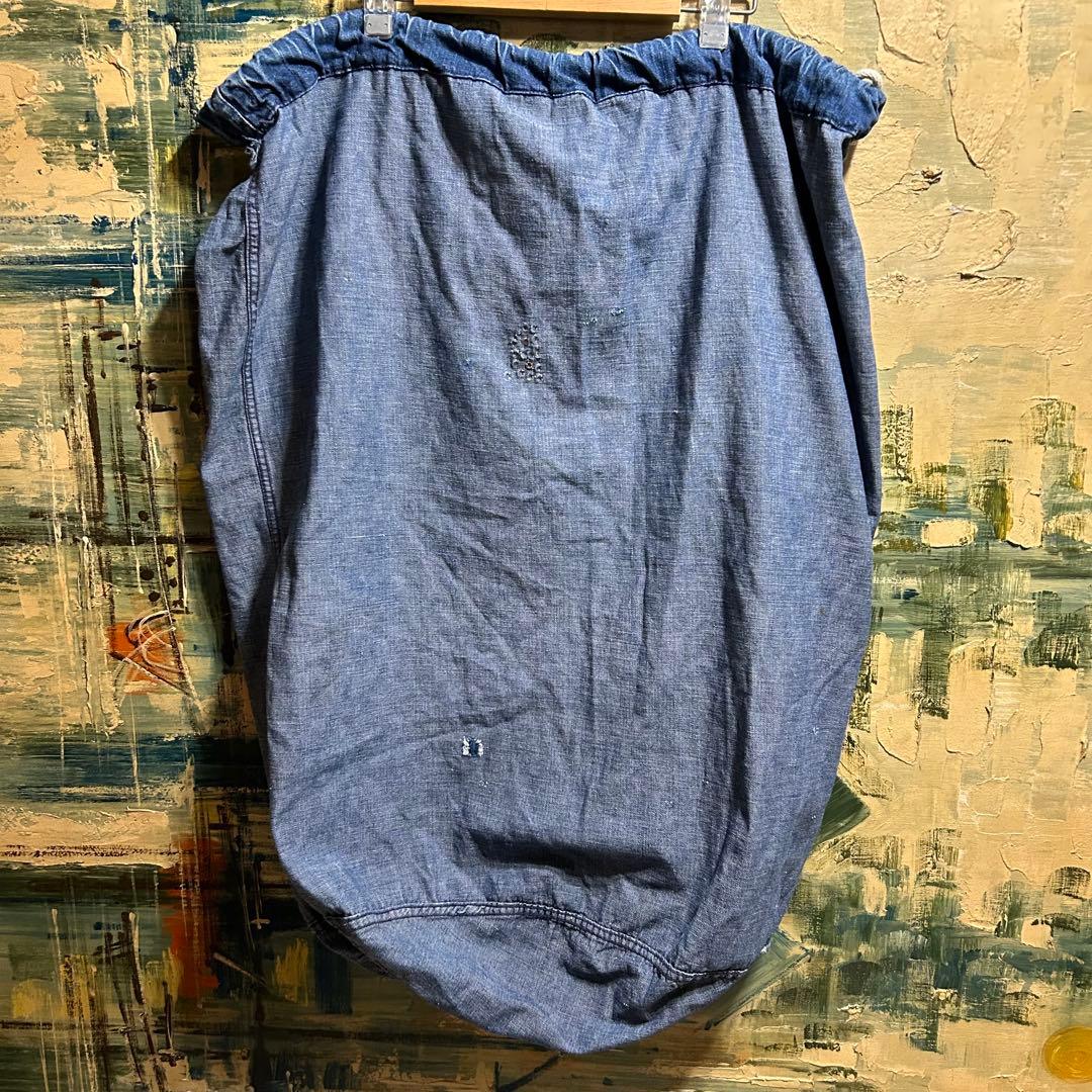 USミリタリー第二次大戦WWII 40’s デニムランドリーバッグ