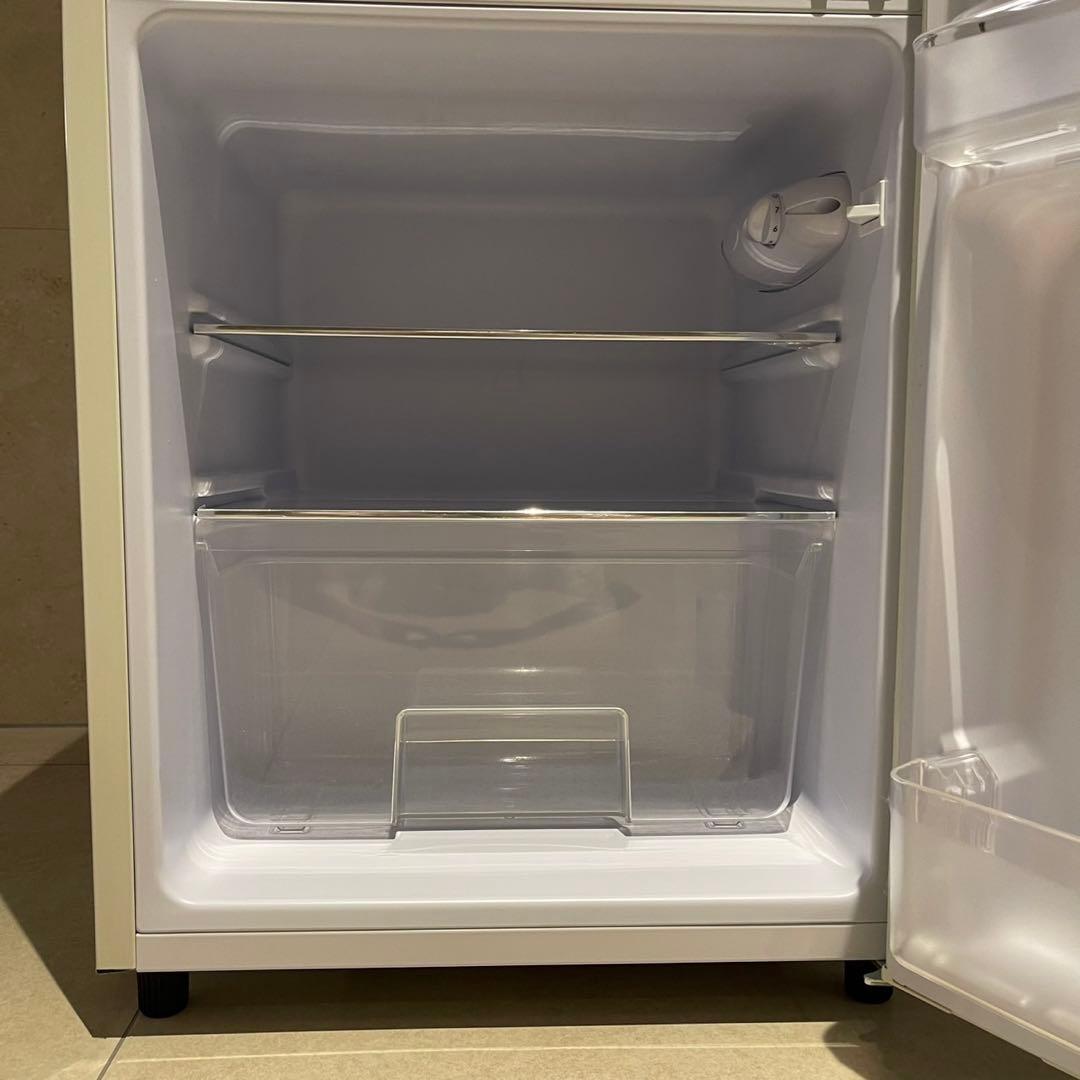 アイリスオーヤマ レトロ風 冷凍冷蔵庫 81L PRR-082D-W2022年製