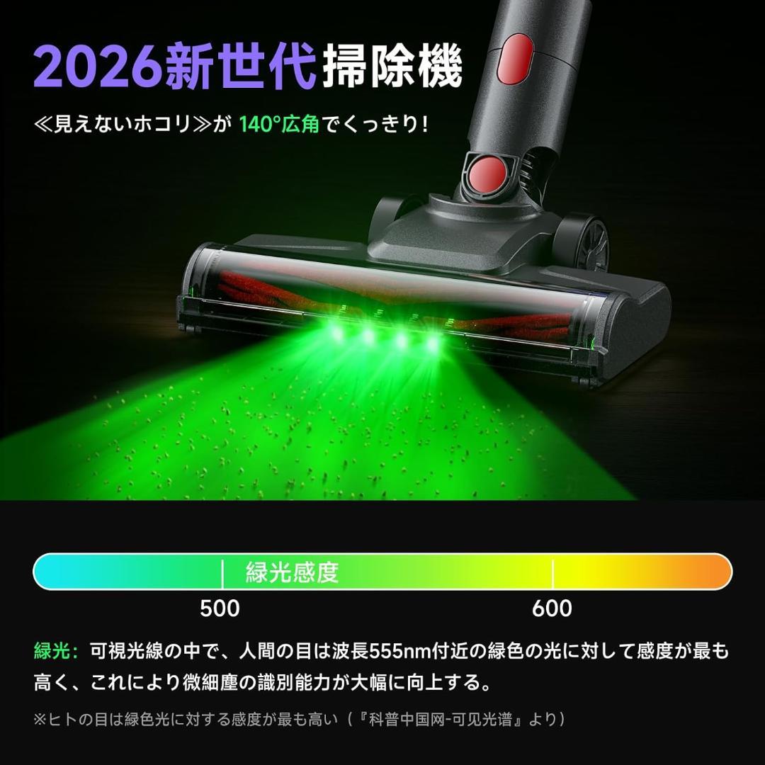 掃除機 コードレス　強力吸引　自立式 軽量 スティック クリーナー ハンディ