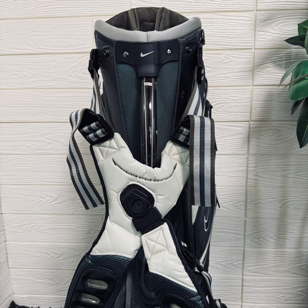 激シブ ナイキ スタンド ゴルフ キャディバッグ 14分割 グリーン 軽量