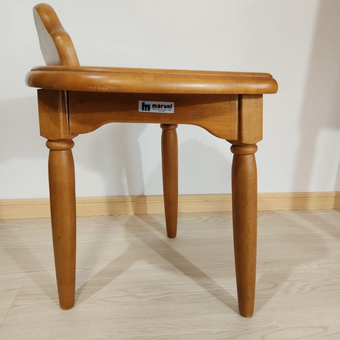 マルニ木工 maruni アンティーク ドレッサー 鏡台 椅子付き 本州送料込み