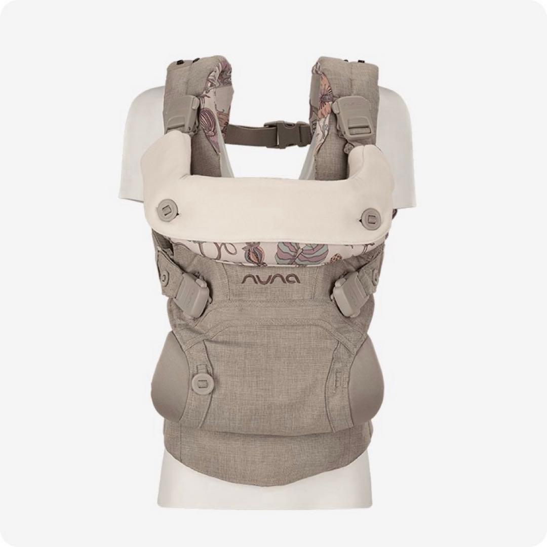 nuna 抱っこ紐 グレー 花柄