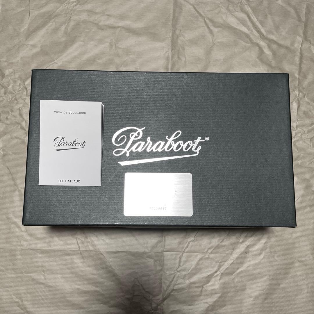 【未使用品(新品)】パラブーツ バース(デッキシューズ) カーフグレインレザー