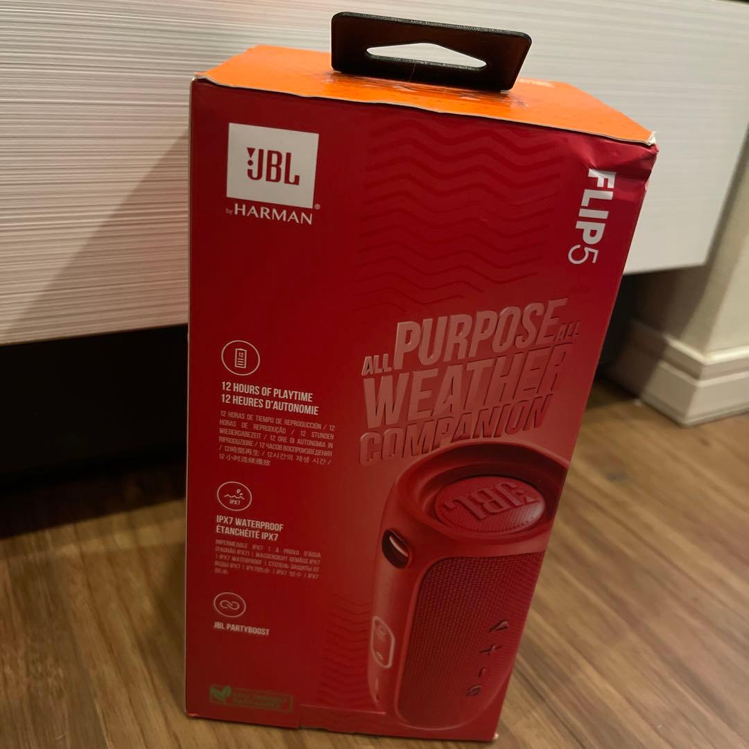 JBL FLIP5 レッド ワイヤレススピーカー