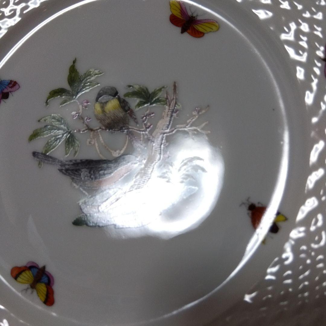 未使用品 HEREND ヘレンド ロスチャイルドバード 19cm ペア プレート